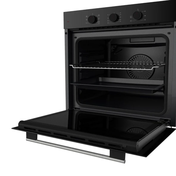 Ferre FlowArt&SilentArt  Vion Ultra Sessiz Yeni Seri Siyah Ankastre  Set  (D080-SA +QBL62CS +SS205) - Resim 6