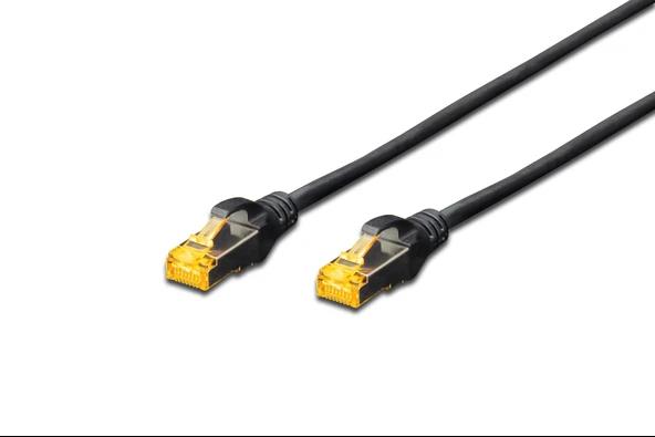 Beek CAT 6A SFTP/PIMF (Pairs In Metal Foil) Patch Kablosu, LSZH, 3 metre, AWG 26, Siyah Renk ürün görseli 1