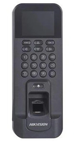 Hikvision DS-K1T804AMF Parmak İzi ve Mifare Kart Okuyuculu Bağımsız Terminal (LCD ve Kaypad li) ürün görseli 1