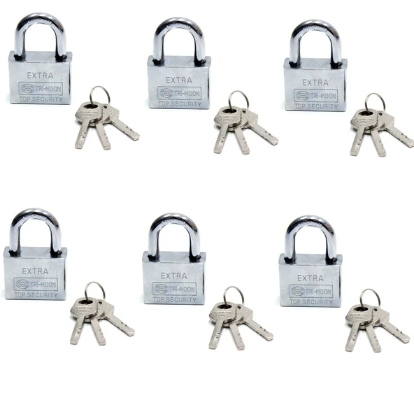 Akıllı Anahtarlı Asma Kilit 6lı Set ürün görseli 1