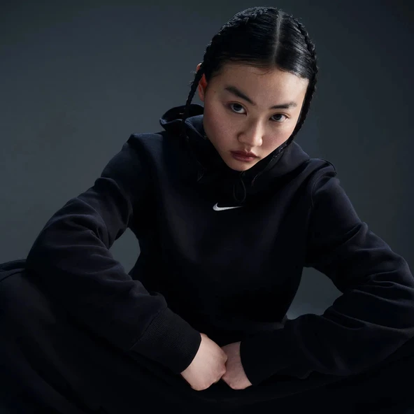 Nike HF6839 010 Womens Femme Kadın Hoodie - Resim 4