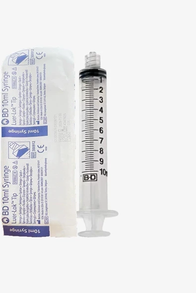 Bd 10 Ml Luerlok Kilitli İğnesiz Enjektör 40 Adet ürün görseli 1