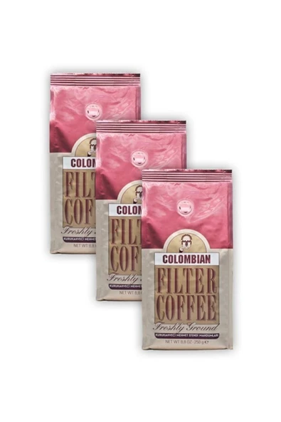 Mehmet Efendi COLOMBIAN FİLTRE KAHVE 250 GR 3 ADET ürün görseli 1