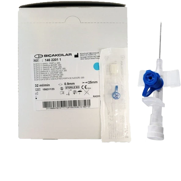 Bıçakçılar Anjiokat 22g Mavi - 80 ADET ürün görseli 1