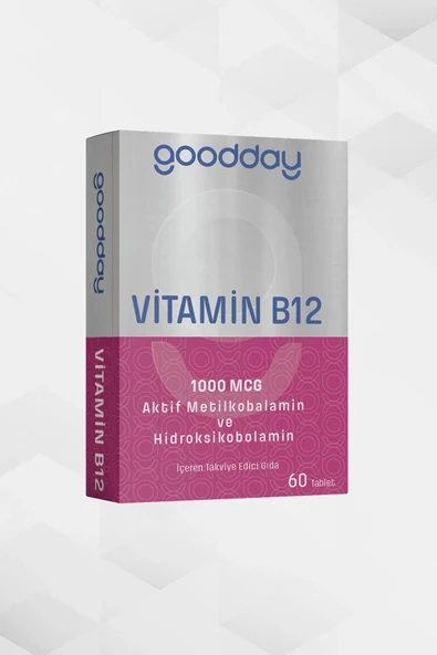 Goodday Vitamin B12 1000 mcg 60 Tablet ürün görseli 1
