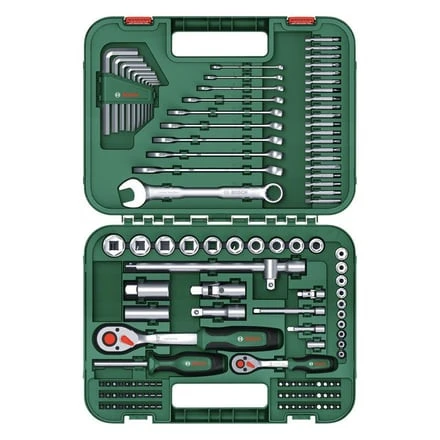 Bosch 1600A02Z9B 132 Parça Gelişmiş Çok Amaçlı El Aleti Seti ürün görseli 1