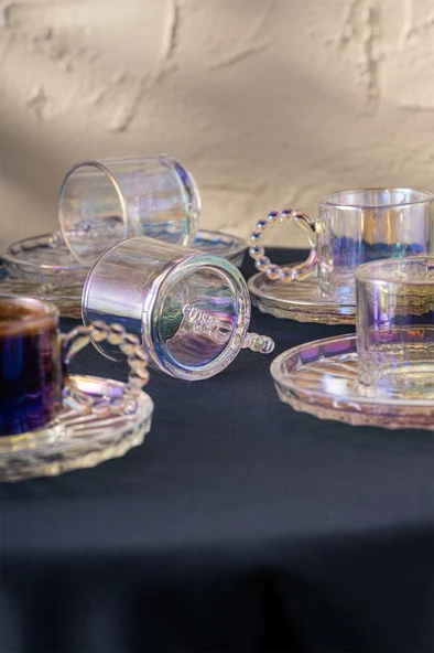 Muhabbet 100 ml 6'lı Kahve Fincan Takımı - Resim 3