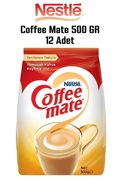 Nescafe Nestle Coffe Mate 500 Gr Krema 12'li ürün görseli 1