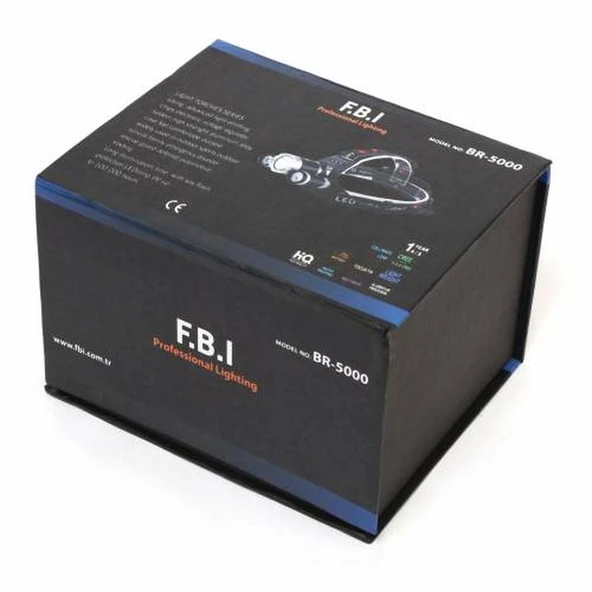 F.B.I BR-5000 T6 5000 LM 3xCree XML-T6+2R5 LED Kafa Feneri - Resim 2