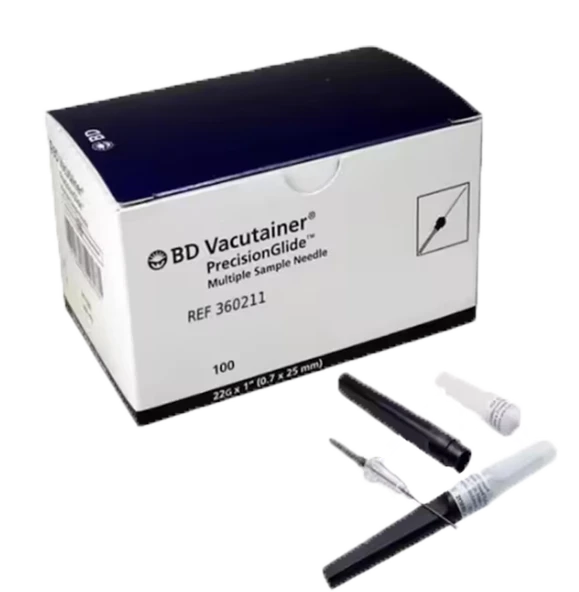 Bd Vacutainer 22g Siyah Kan Alma Iğne Ucu 100 Adet ürün görseli 1