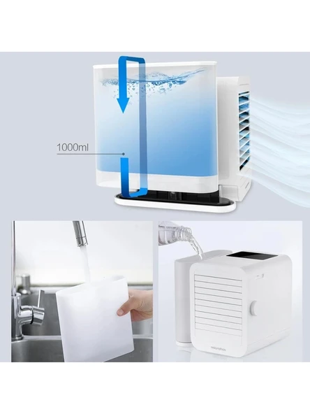 Microhoo Ev Tipi Mini Klima 3 in 1 Dokunmatik Ekran Zaman Ayarlı Taşınabilir Ultra Soğutucu - Resim 2
