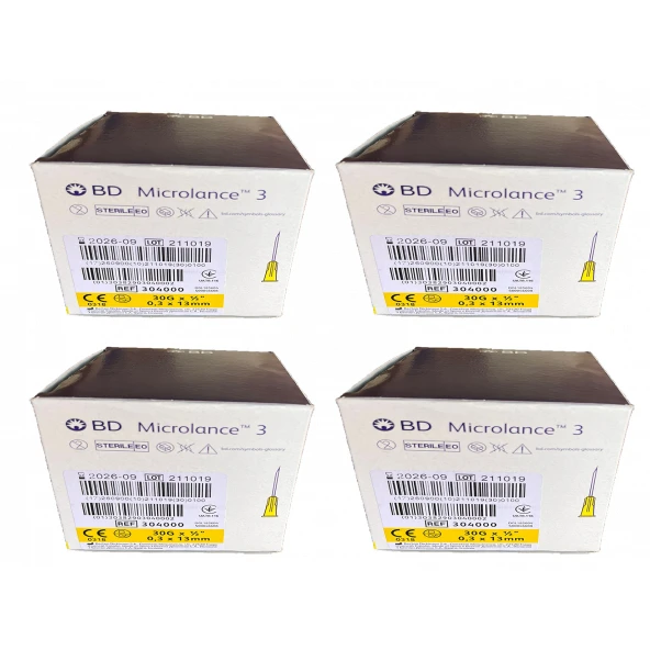 BD MİCROLANCE MEZOTERAPİ İĞNE UCU 30G X 13MM 100 ADET X4 KUTU ürün görseli 1