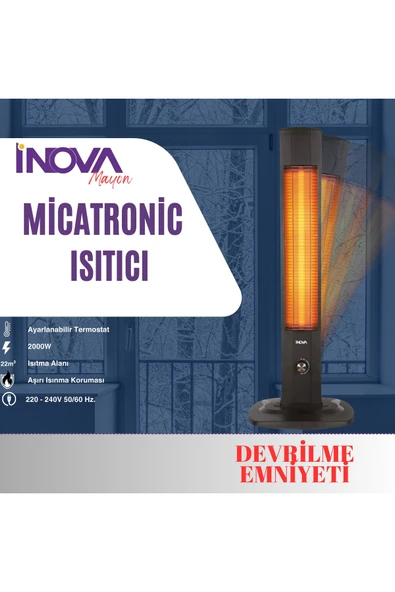 İnova Mayon 2000W Micatronic Dik Isıtıcı - Resim 4