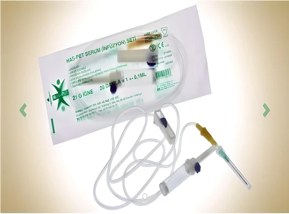 Haspet Has-Pet Serum Infüzyon Seti 21G (50 ADET) ürün görseli 1