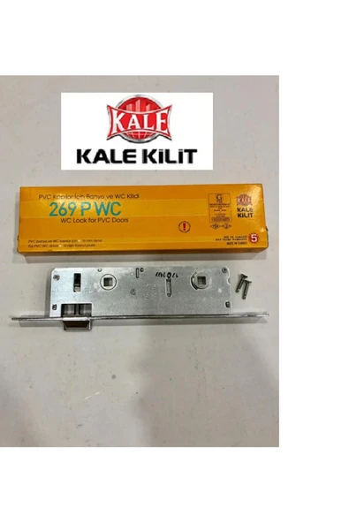 Kale Kilit 269p Wc 269pwc 35mm Pvc Doğrama Banyo-wc Kapıları Için Nikel Iç Kapı Gömme Kilidi ürün görseli 1