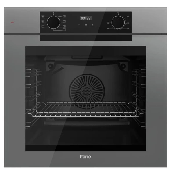 Ferre FryArt & SilentArt LASE Yeni Seri Sessiz Antrasit Gri Ankastre Set (D079-SA+ QEP63CPR +SS208) - Resim 4