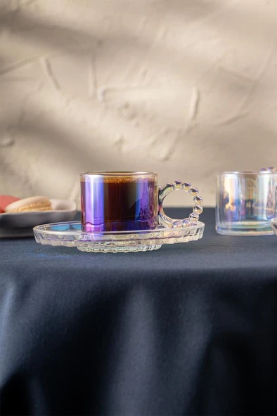 Muhabbet 100 ml 6'lı Kahve Fincan Takımı - Resim 7