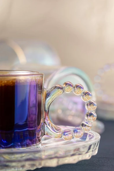 Muhabbet 100 ml 6'lı Kahve Fincan Takımı - Resim 5