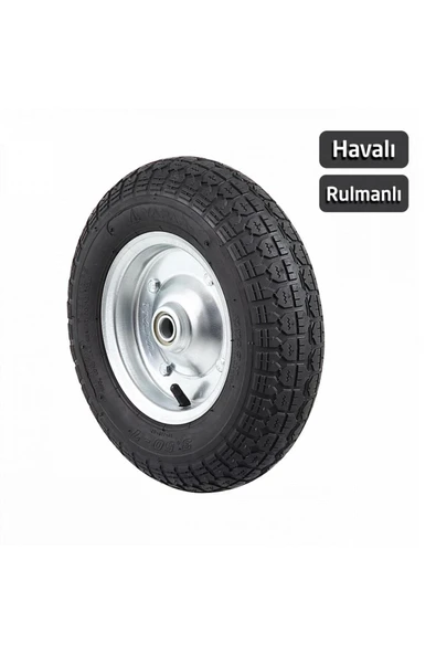 YAPARLAR 62221 El Arabası Yedek Teker Şişme Havalı Rulmanlı 355 mm ürün görseli 1