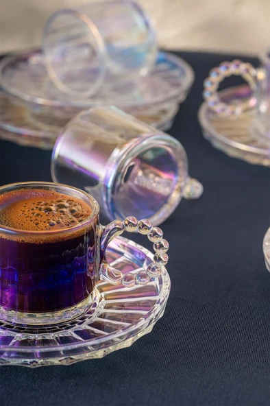 Muhabbet 100 ml 6'lı Kahve Fincan Takımı - Resim 6