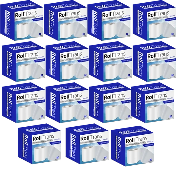 Roll 2,5cmx5cm Hipoalerjenik Şeffaf Polietilen Flaster 15 ADET ürün görseli 1