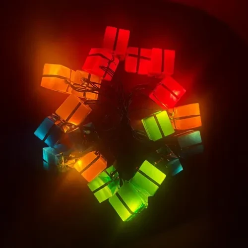 4m 20 LED Pilli Hediye Kutusu Figürlü Lamba ürün görseli 1