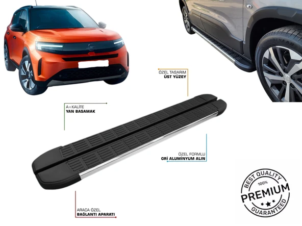 OPEL FRONTERA 2024 2025 2026 2027 ARACA ÖZEL YAN BASAMAK ürün görseli 1