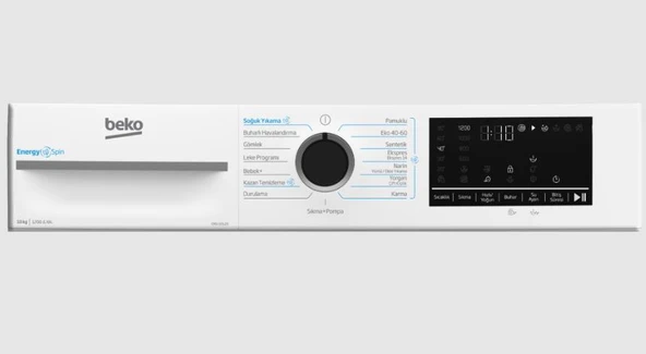 BEKO CMX 10120 BEYAZ 10 KG 1200 DEVİR ÇAMAŞIR MAKİNESİ - Resim 5