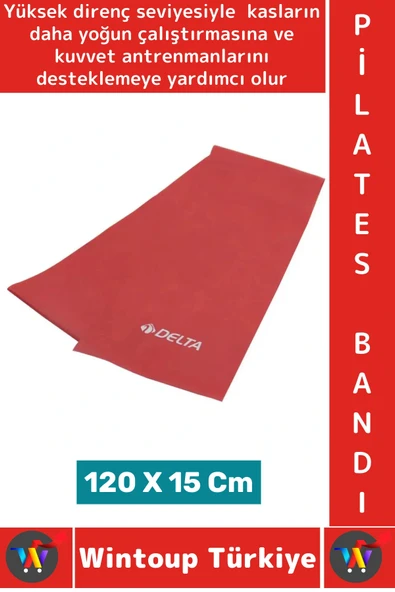 Premium Esneme Antrenman Fitness Aerobik Esnek Elastik Hafif Güçlü Sertlik Pilates Direnç Bandı ürün görseli 1