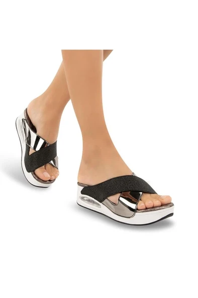 Muya Fly 31169-001 Air Max Anatomik Taban Kadın Terlik Siyah 36-40 ürün görseli 1