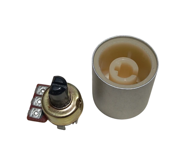 10 Adet Plastik Ses Kontrol Gri Pot Başlığı 20x22mm 6mm D Tip Mile Uygun - Resim 6