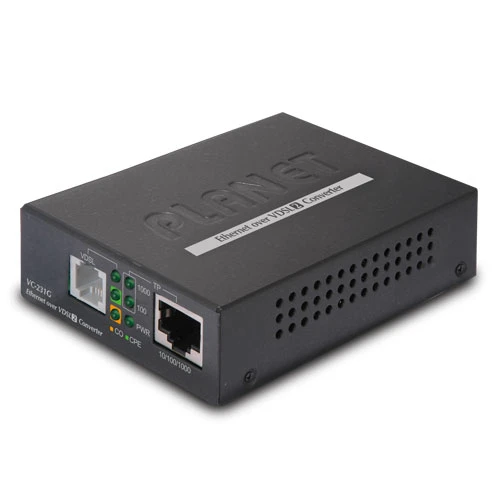 1-Port 10/100/1000T Ethernet'i VDSL2'ye Çevirici (30a profil, G.vectoring özellikli)<br>
1-Port 10/100/1000T Ethernet to VDSL2 Converter (30a profile w/ G.vectoring) ürün görseli 1