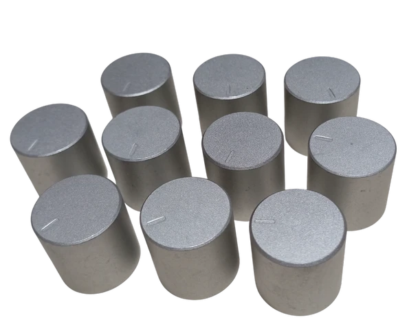 10 Adet Plastik Ses Kontrol Gri Pot Başlığı 20x22mm 6mm D Tip Mile Uygun - Resim 3