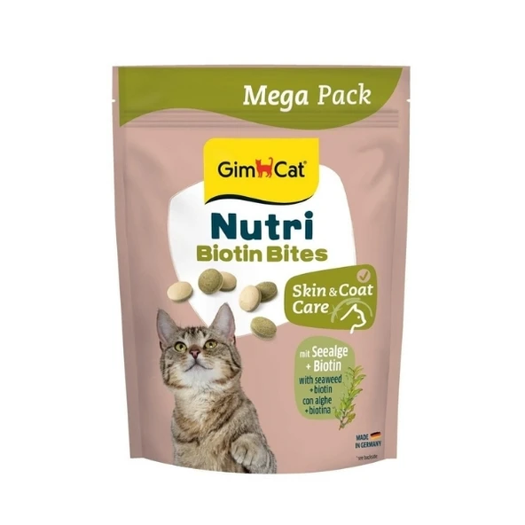 Gimcat Nutri Biyotinli ve Deniz Yosunlu Tablet Kedi Ödül Maması  1 Adet 425 Gr ürün görseli 1