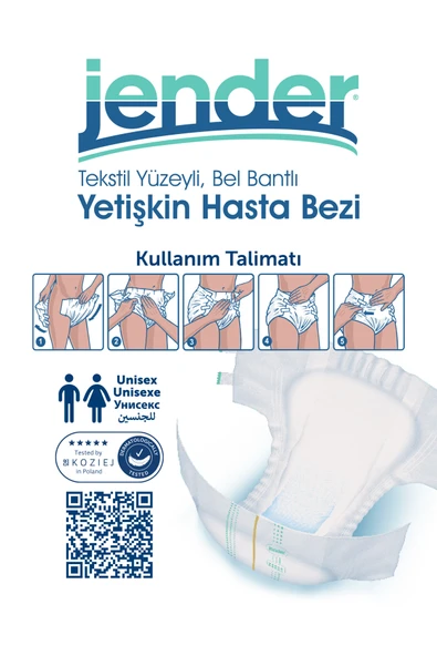 Jender Bel Bantlı Hasta Bezi Small 30'lu 4 Paket - Resim 4
