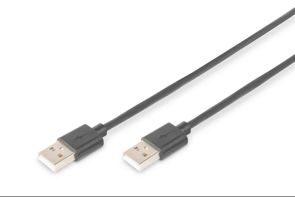 DIGITUS USB 2.0 connection cable, type A M/M, 5m, USB 2.0 conform, bl ürün görseli 1