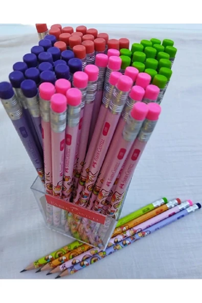 Jimnastik Silgili Kurşun Kalem 6'lı ürün görseli 1