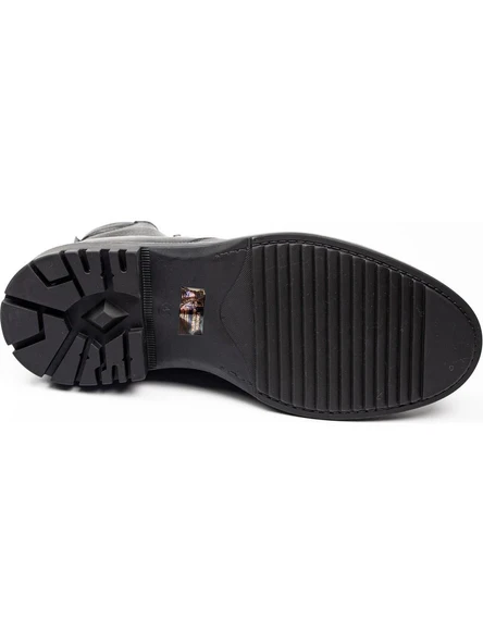 James Franco 25992 Erkek Deri Kürklü Bot - Resim 5