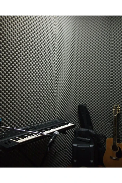 40mm Yanmaz Akustik Yalıtım Piramit Sünger 50dns 100cm X 100cm (1 M2) - Resim 2