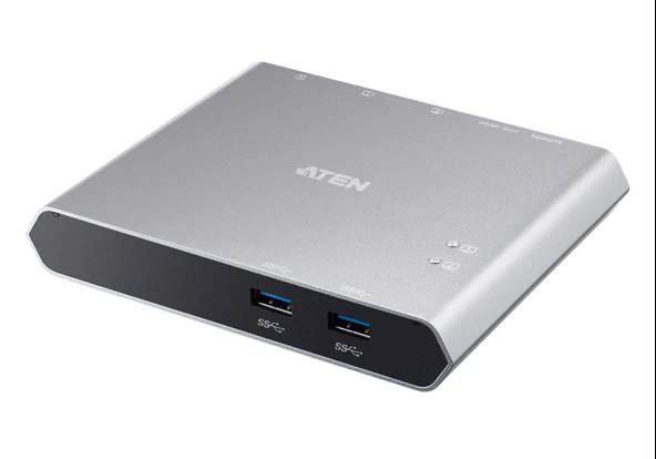 2-Port 4K HDMI USB-C KVM Dock Switch, Power Pass-through özellikli<br>
2-Port 4K HDMI USB-C KVM Dock Switch with Power Pass-through ürün görseli 1