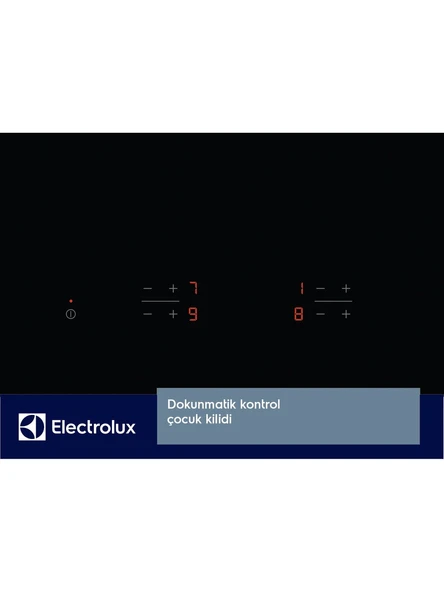 Electrolux EHF6240IOK Siyah Vitroseramik Elektrikli Ankastre Ocak - Resim 3