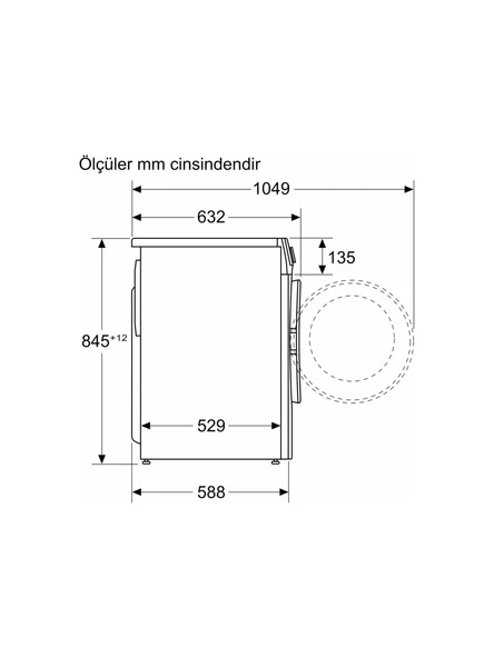 Profilo CGA25202TR A Enerji Sınıfı 10 kg 1200 Devir Çamaşır Makinesi - Resim 5