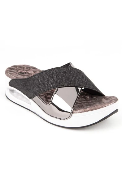 Muya Fly 31169-001 Air Max Anatomik Taban Kadın Terlik Siyah 36-40 - Resim 3