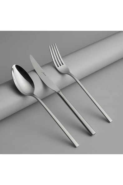 Jumbo 2001 18 Parça 6 Kişilik Yemek Çatal Kaşık Bıçak Takımı Çelik ürün görseli 1