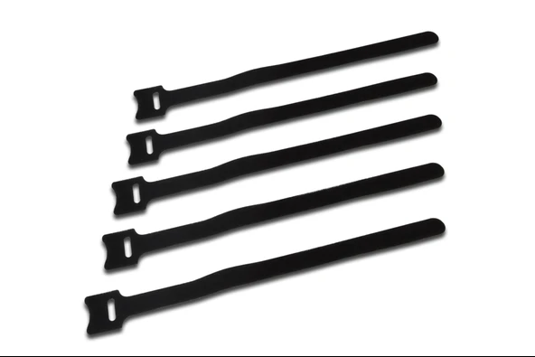 Kablo Bağı Cırt Cırtlı, 13 x 150 mm, Paket İçeriği: 100 adet, siyah renk ürün görseli 1