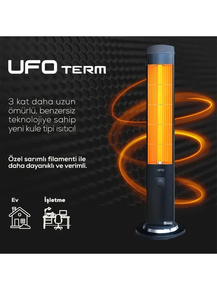 Ufo Term 2300 W Kule Tipi Infrared Isıtıcı - Resim 5