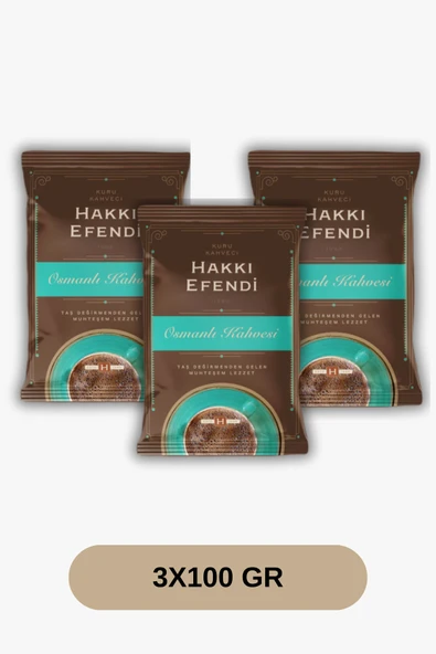 Hakkı Efendi Osmanlı Kahvesi 100 gr  x3 Adet ürün görseli 1