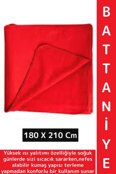 Deluxe Yüksek Isı Yalıtımı Yumuşak Doku Hafif Nefes Alabilir Çift Kişilik Polar Battaniye 180X210 Cm ürün görseli 1