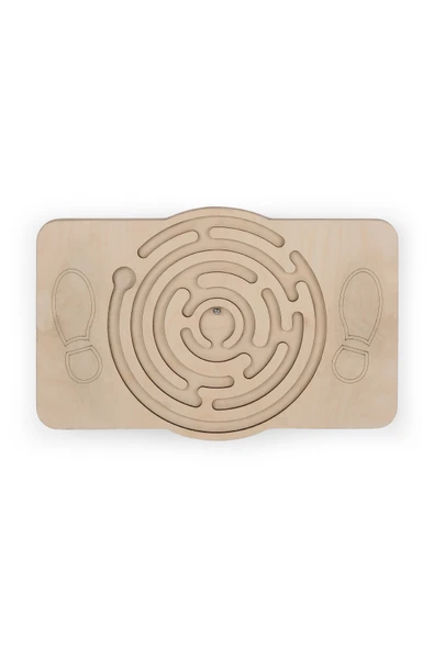 Rozitoys Ahşap Labirent Denge Tahtası - Montessori Çocuk Gelişimi Oyuncak - Resim 2