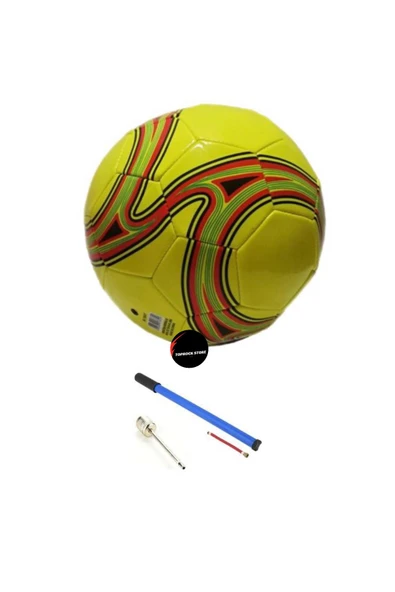 Dikişli Futbol Topu A Kalite Tüm Sahalara Uygun Şişirme Pompası Hediyeli ürün görseli 1